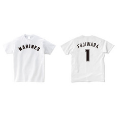 全選手展開　ネーム＆ナンバーTシャツ(アーチロゴ) ホワイト 