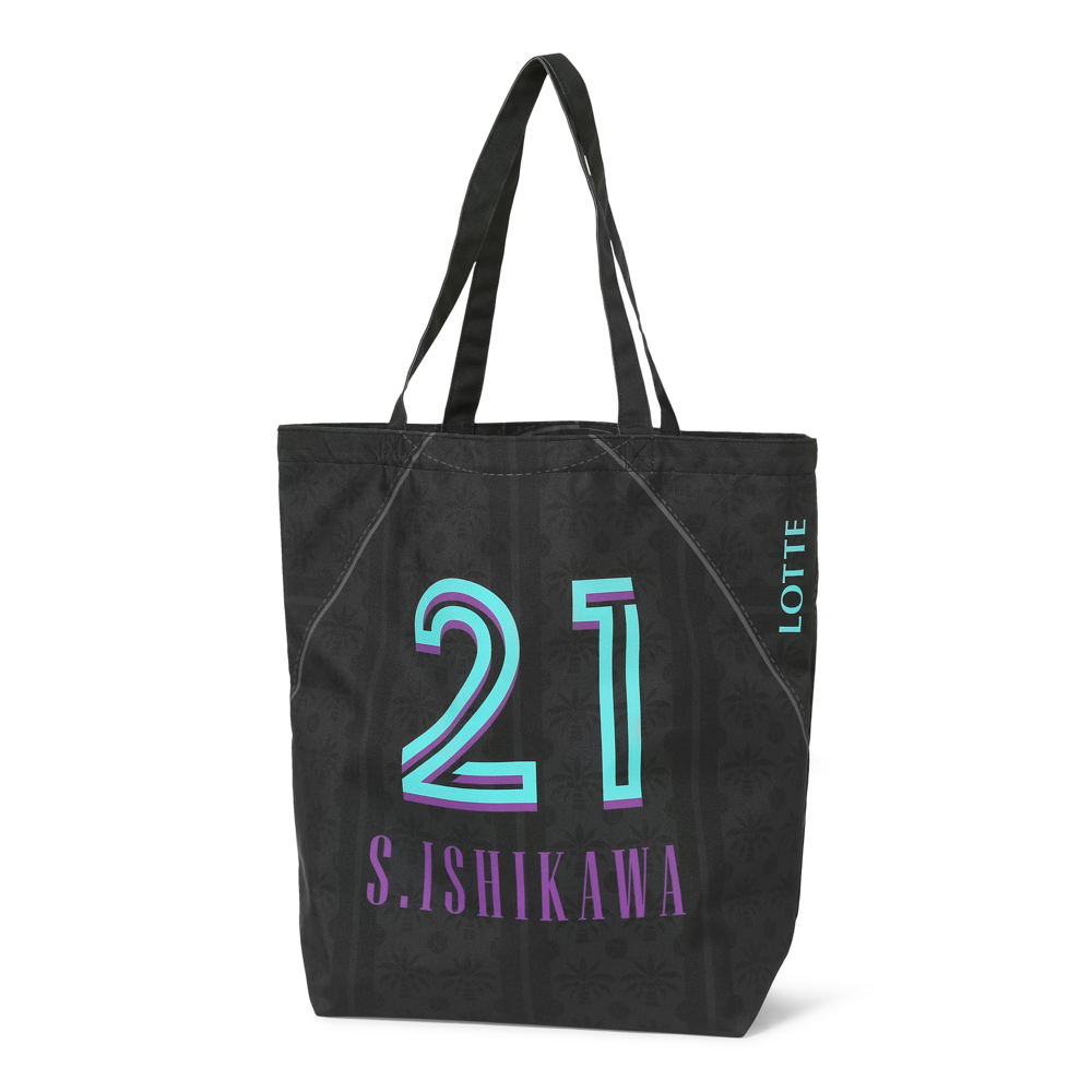 16選手展開 シルエット刺繍トートバッグ(ビジター) ブラック