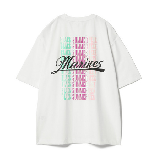 BSW半袖Tシャツ(連続プリント) 詳細画像 ホワイト 2