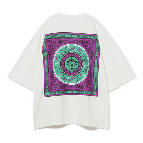 BSW半袖BIG Tシャツ(バンダナ柄) 詳細画像 ホワイト 8