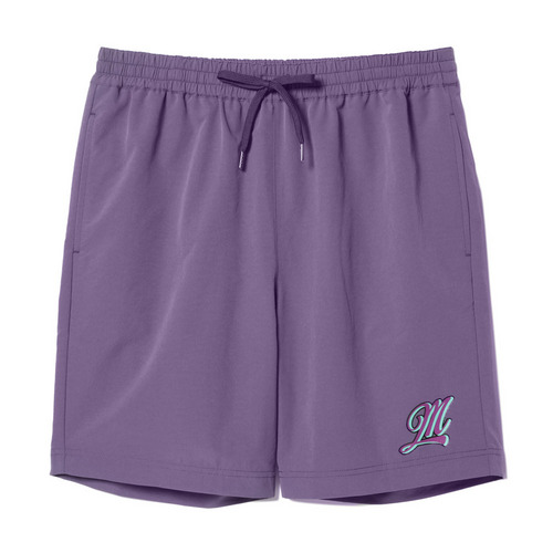 BSWウーブンハーフパンツ(Mロゴ) 詳細画像 パープル 1
