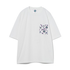 BSW ポケット半袖Tシャツ(PK総柄プリント)