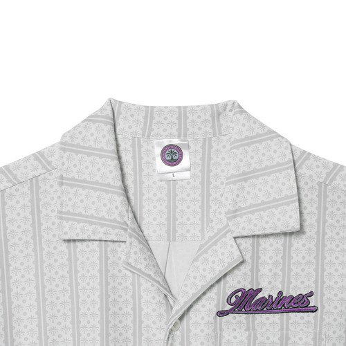 BSW パターンプリントオープンシャツ 詳細画像 ホワイト 3