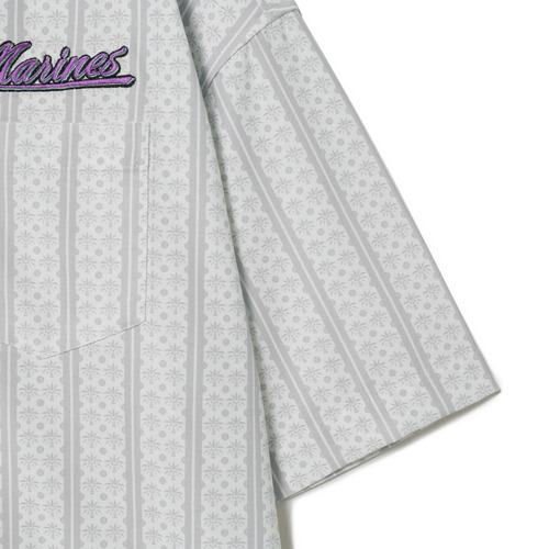 BSW パターンプリントオープンシャツ 詳細画像 ホワイト 4