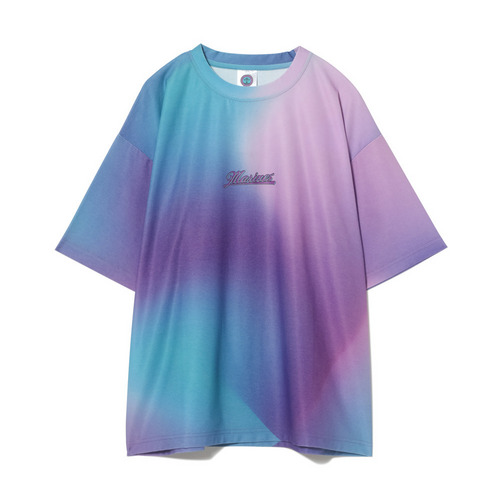 BSW半袖ムラ染めTシャツ（サークルロゴ） 詳細画像 パープル 1