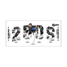 益田直也投手 通算250セーブ記念 バスタオル(歴代ビジュアル)