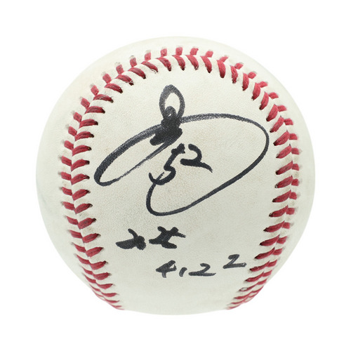 ヒーロー試合球C #52益田(2025.4.22)「1回2奪三振、今季初勝利！」  