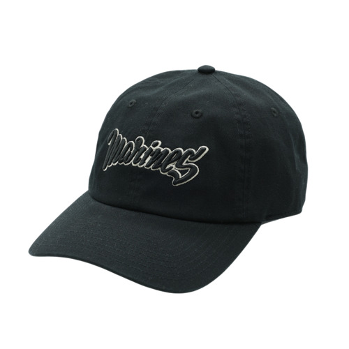 カーブバイザーキャップ NCE MARINESロゴ BLK  詳細画像 1カラー 1
