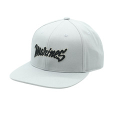 ストレートバイザーキャップ NCE MARINESロゴ GRY 