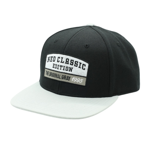 ストレートバイザーキャップ NCE コンセプトロゴ BLK×GRY  詳細画像 1カラー 1