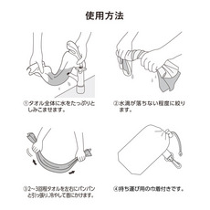 BUBBLE BOY×クーリッシュ2025 冷感フェイスタオル 詳細画像