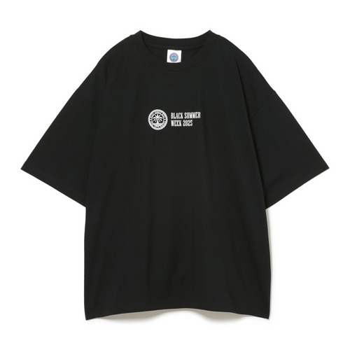 BSW 半袖Tシャツ(テキストロゴ/厚ラバープリント) 詳細画像 ブラック 1
