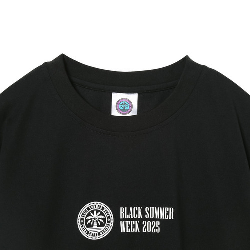 BSW 半袖Tシャツ(テキストロゴ/厚ラバープリント) 詳細画像 ブラック 3