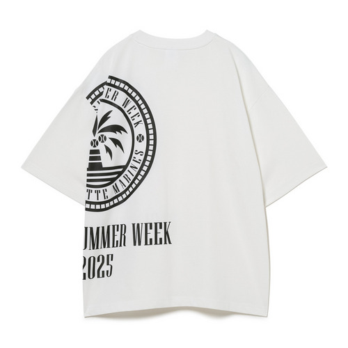 BSW 半袖Tシャツ(繋ぎプリント) 詳細画像 ホワイト 2