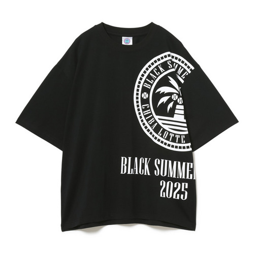 BSW 半袖Tシャツ(繋ぎプリント) 詳細画像 ブラック 1