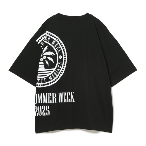 BSW 半袖Tシャツ(繋ぎプリント) 詳細画像 ブラック 2