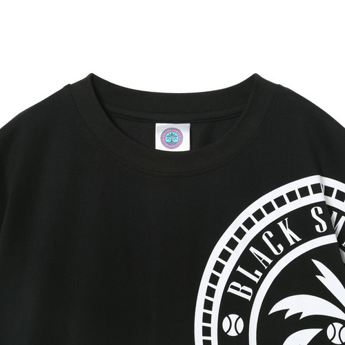 BSW 半袖Tシャツ(繋ぎプリント) 詳細画像 ブラック 3