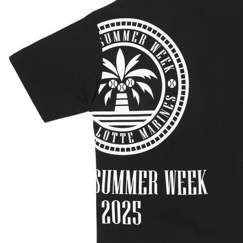 BSW 半袖Tシャツ(繋ぎプリント) 詳細画像 ブラック 7