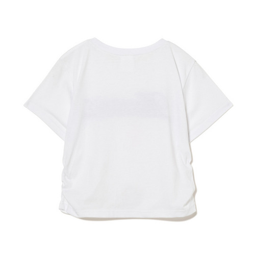 BSWレディース サイドギャザーTシャツ 詳細画像 ホワイト 2