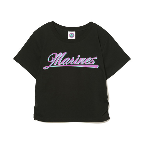 BSWレディース サイドギャザーTシャツ 詳細画像 ブラック 1