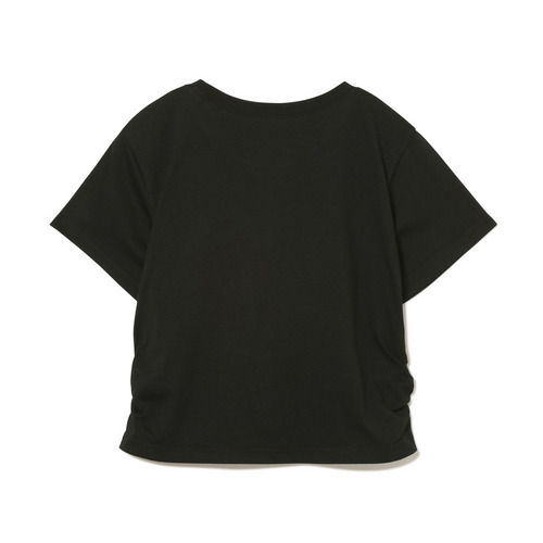 BSWレディース サイドギャザーTシャツ 詳細画像 ブラック 2