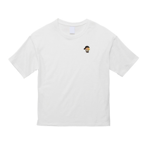 2025選手トレーニングロゴ刺繍 半袖BIGTシャツ　ホワイト 詳細画像 1カラー 1