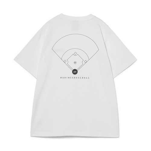 NCE2025 BASEBALLレギュラーフィットプリントＴシャツ 詳細画像 ホワイト 2