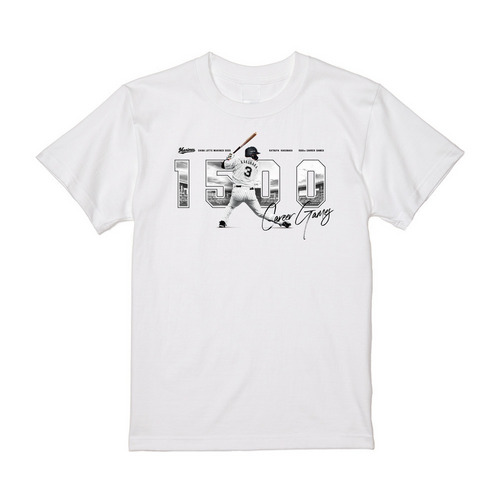 角中勝也選手 1500試合出場記念 Tシャツ 詳細画像 ホワイト 2