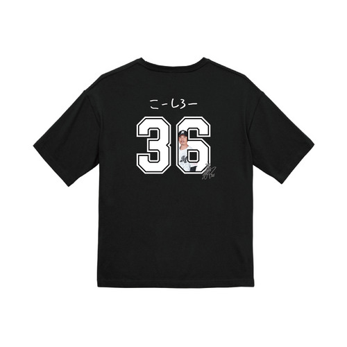 2025選手ニックネーム 半袖BIGTシャツ　ブラック 詳細画像 1カラー 1