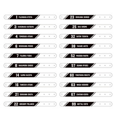 シークレット プレイヤーズ PVCリストバンド(全20種)  