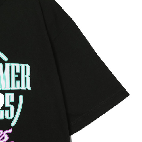 BSW半袖Tシャツ（テキストロゴ/ルミナスプリント） 詳細画像 ブラック 4
