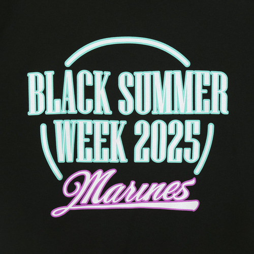 BSW半袖Tシャツ（テキストロゴ/ルミナスプリント） 詳細画像 ブラック 6
