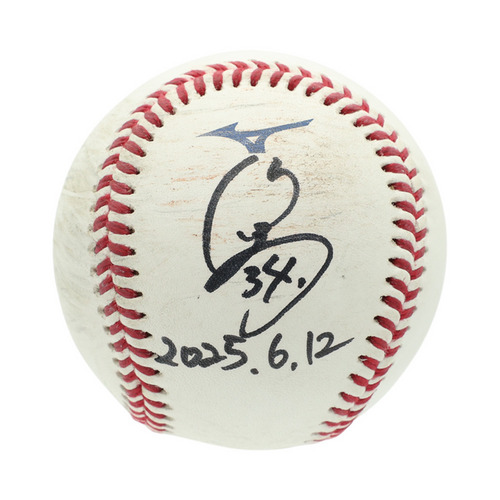 ヒーロー試合球A#34高野(2025.6.12)「2回パーフェクトピッチング！」