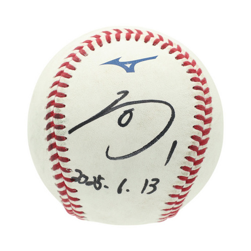 ヒーロー試合球C#1藤原(2025.6.13)「ワイルドピッチの隙に生還しサヨナラ勝ち！」