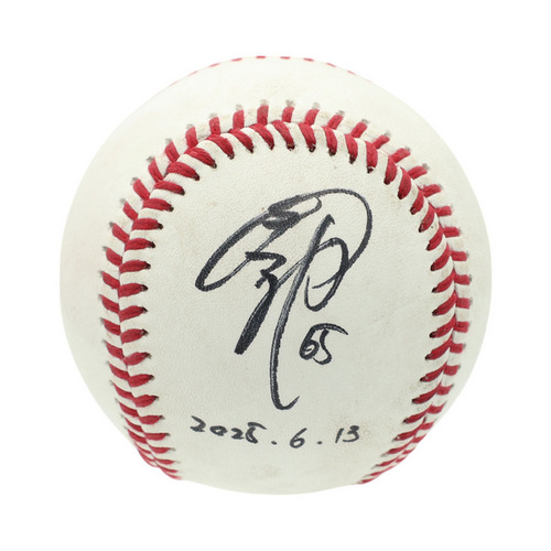 ヒーロー試合球B#65寺地(2025.6.13)「勝ち越しタイムリー、同点ソロで大活躍！」