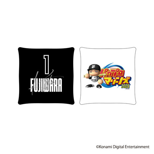 20選手展開 パワプロ×マリーンズ スクエアクッション(選手キャラクター)   詳細画像 1カラー 1