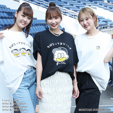 おえかきさん×MARINES まーくんＴシャツ 詳細画像