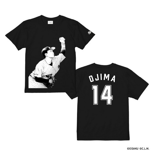 パ・リーグ6球団×窪之内英策 マリーンズ アートコレクション Tシャツ 14小島 詳細画像 ブラック 1
