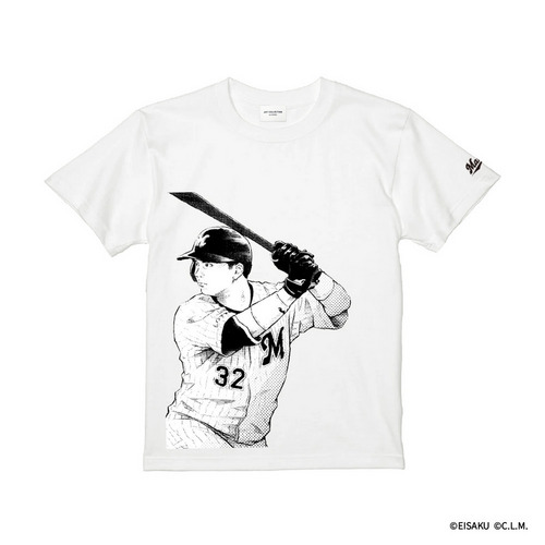 パ・リーグ6球団×窪之内英策 マリーンズ アートコレクション Tシャツ 32佐藤 詳細画像 ホワイト 2