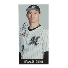 #0荻野貴 直筆サイン入り マリーンズストアミュージアム店スタメンボード用マグネット 詳細画像