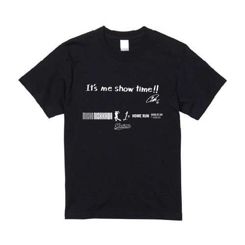 西川史礁選手 プロ入り初ホームラン記念Tシャツ(直筆メッセージ) 詳細画像 ホワイト 2