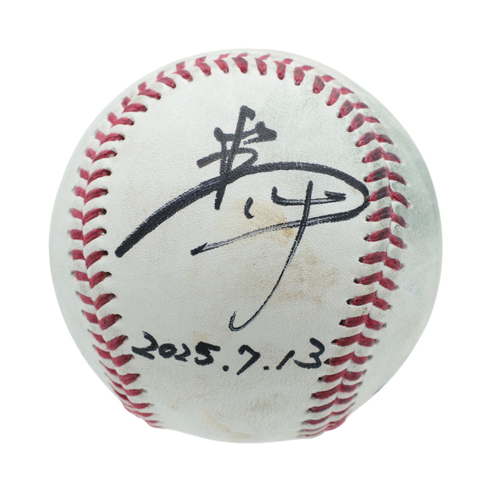 【レア】シャープ産業製！千葉ロッテマリーンズ ヒーロー試合球C#14小島(2025.7.13)「7回までの好投で今季3勝目