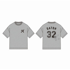 ナンバーデザインTシャツ（バックナンバー） グレー