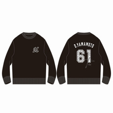 ナンバーデザインクルースウェット（バックナンバー） ブラック