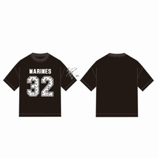 ナンバーデザインTシャツ（フロントナンバー） ブラック