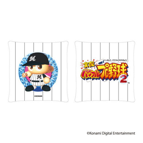 パワプロ×マリーンズ 歴代パッケージデザイン スクエアクッション 詳細画像 1カラー 1