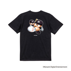 パワプロ×マリーンズ 歴代パッケージデザイン Tシャツ ブラック 詳細画像