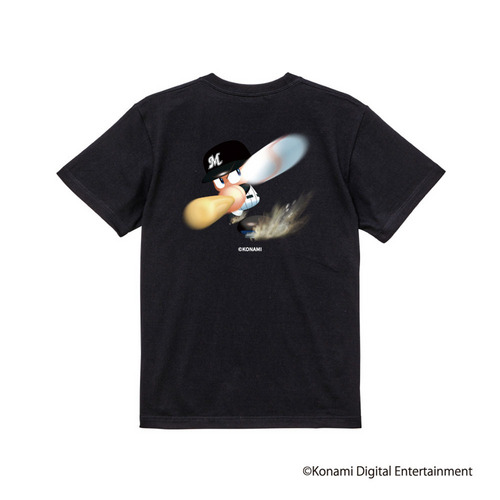 パワプロ×マリーンズ 歴代パッケージデザイン Tシャツ ブラック 詳細画像 ブラック 16