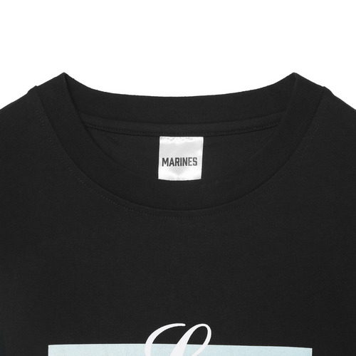 MARINES×WIND AND SEA Tシャツ (The beach) 詳細画像 ブラック 3