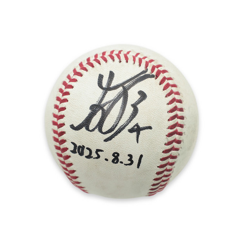ヒーロー試合球A#4友杉(2025.8.31)「正真正銘のプロ初ホームラン！」